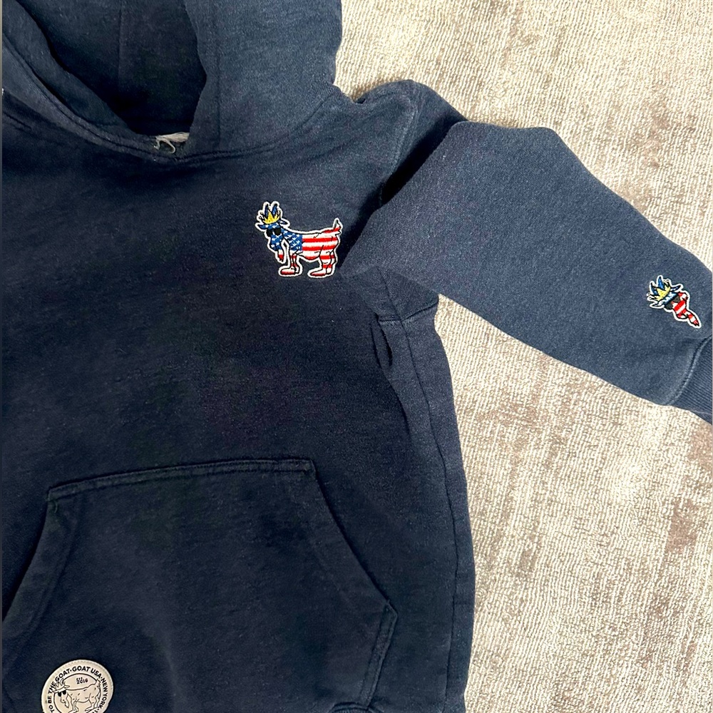 Goat USA hoodie size medium boys. Like new